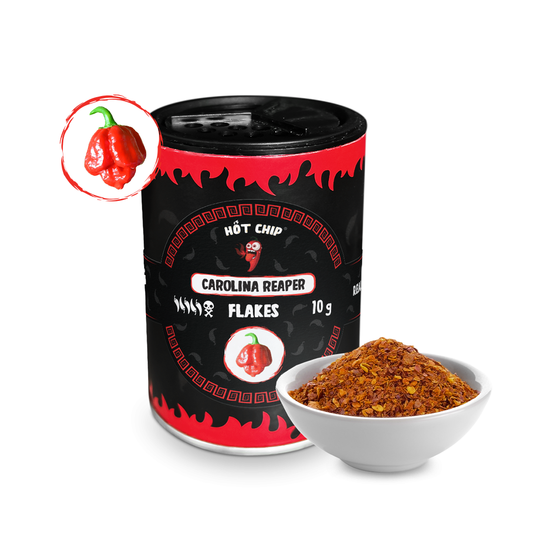 HOT-CHIP Carolina Reaper Chilivlokken 10 g – 2.200.000 SHU