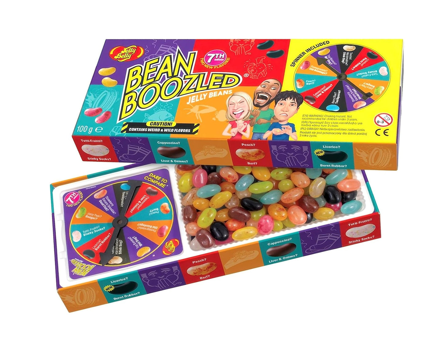 Jelly Belly BeanBoozled - Jelly Beans Snoepspel met Spinner - 100 g
