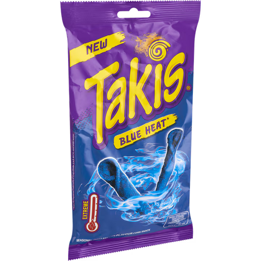 Takis Blue Heat Seasoned Chilli and Lime Chips 100 g