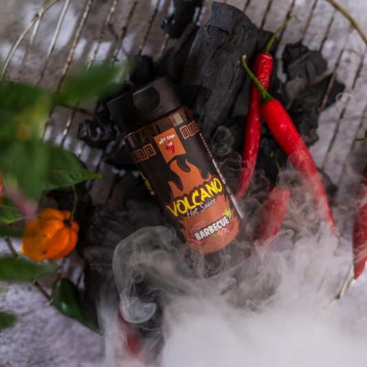 Volcano Hot Sauce - Spicy Barbeque saus