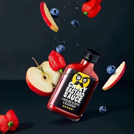 Crazy Bastard Sauce - Carolina Reaper & Blueberry 100ml