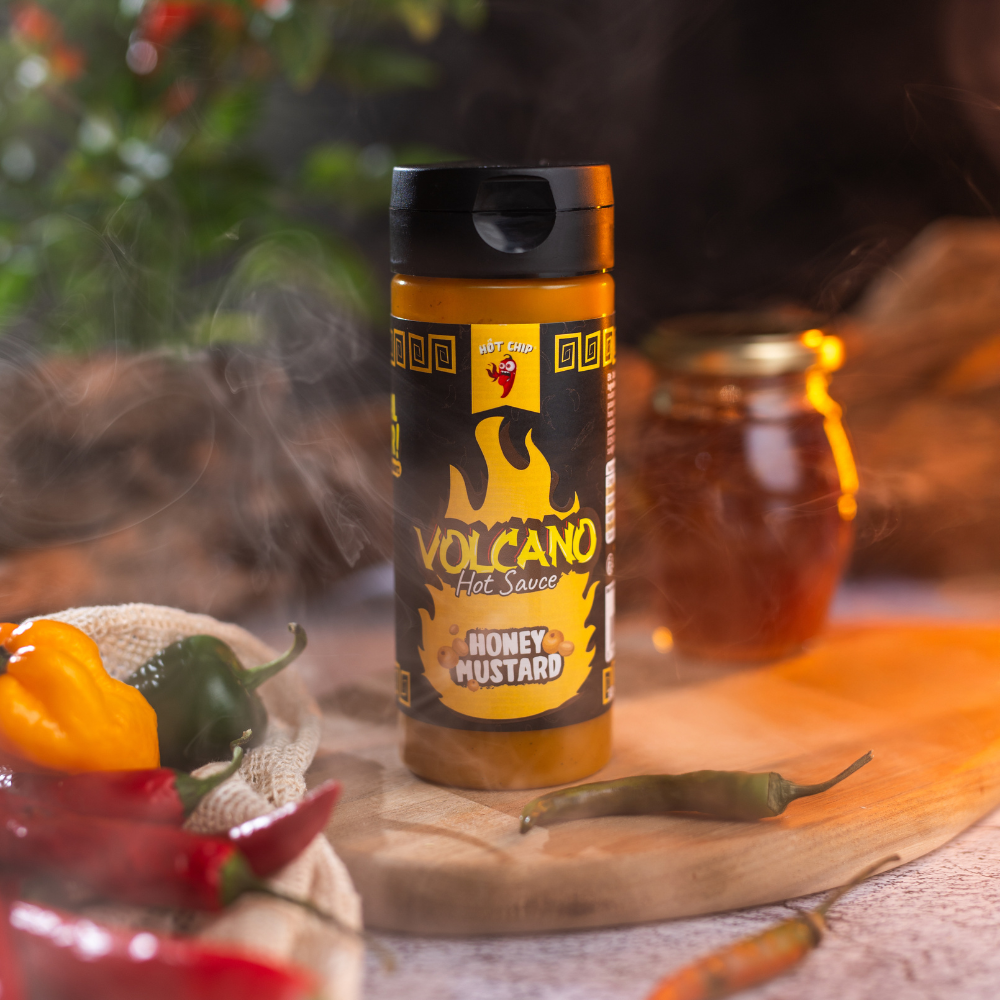 Volcano Hot Sauce - Honing Mosterd