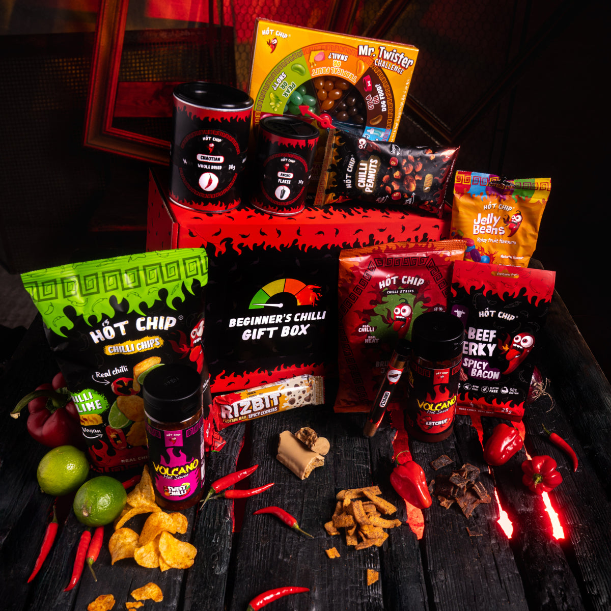 Beginner’s Chilli Gift Box – Pittige Cadeaubox voor Starters | Spicy Snacks, Sauzen & Kruiden | Perfect Chili Cadeau