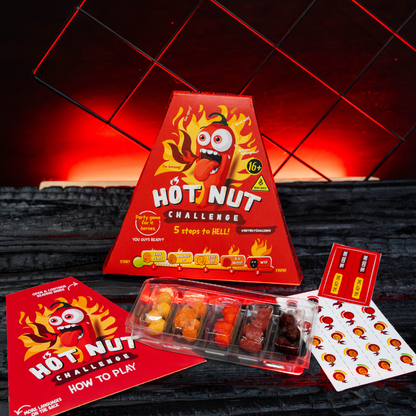 HOT-NUT Challenge – Durf jij de heetste pinda uitdaging ter wereld aan? - 5 bizarre levels pittigheid