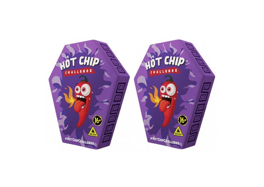 Hot Chip Challenge - De heetste uitdaging ter wereld met Carolina Reaper Peper & Trinidad Scorpion 2 pack