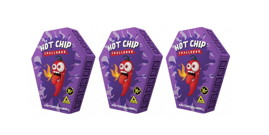 Hot Chip Challenge - De heetste uitdaging ter wereld met Carolina Reaper Peper & Trinidad Scorpion 3 pack