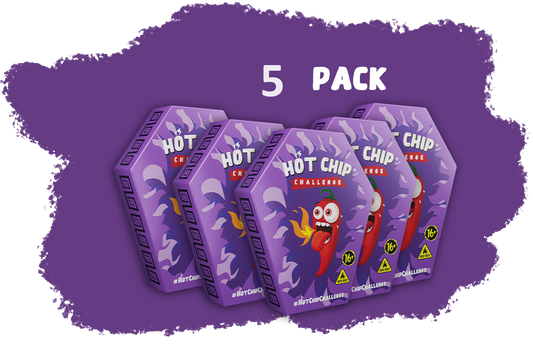 Hot Chip Challenge - De heetste uitdaging ter wereld met Carolina Reaper Peper & Trinidad Scorpion 5 pack
