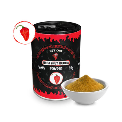 Bhut Jolokia Poeder (Ghost Pepper) 30g – 100% Puur – 1+ Miljoen Scoville – Extreem Pittige Chili