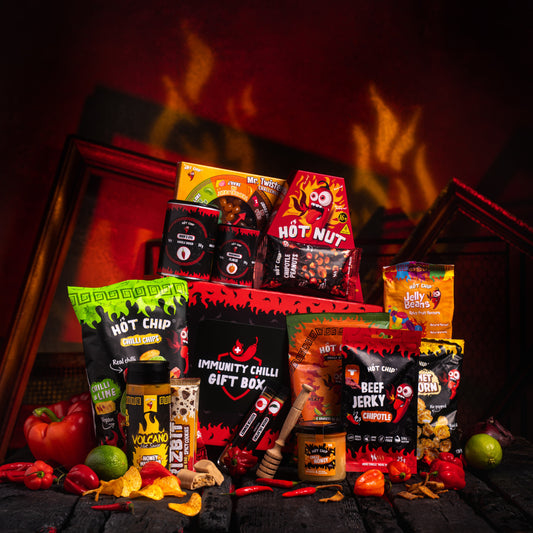 Immunity Chilli Gift Box – Pittige Cadeaubox met Spicy Snacks | Chilli Cadeau voor Mannen & Vrouwen | Unieke Smaken