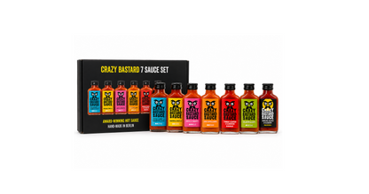 Crazy Bastard Hot Sauce Set – Complete Hot Saus Collectie 7 x 100 ml