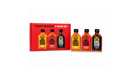 Crazy Bastard 3 Hot Sauce Set –  3 x 100 ml