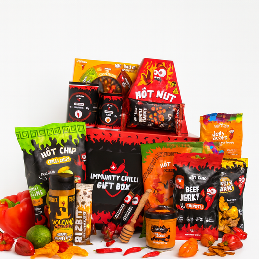 Immunity Chilli Gift Box – Pittige Cadeaubox met Spicy Snacks | Chilli Cadeau voor Mannen & Vrouwen | Unieke Smaken