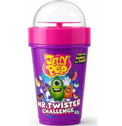 JellyPop Mr. Twister Challenge - Jelly Beans Snoepspel - 60 g