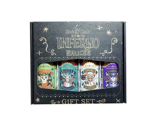 Private Collection Gift Set – Mic’s Chilli (4x155g) | Extreme Hete Sauzen