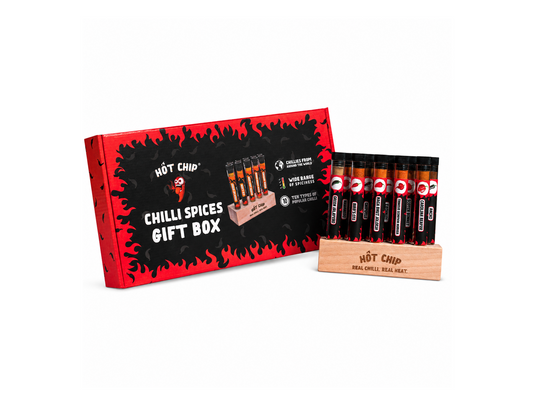 Extreme Pepers Kruidenset - 10 verschillende hete peper poeders - Carolina Reaper Peper, Trinidad Scorpion, Bhut Jolokia, Chipotle Chili, Jalapeno Peper