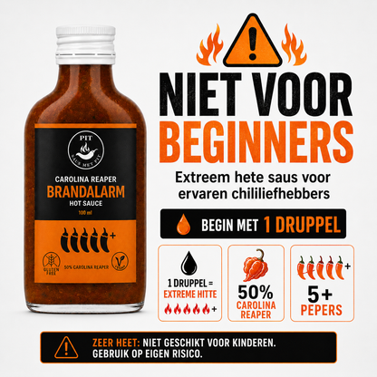 Brandalarm - Carolina Reaper Hot Sauce met 2,2 Miljoen Scoville - 100ml