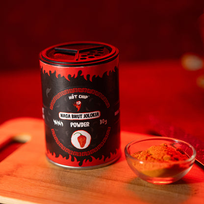 Bhut Jolokia Poeder (Ghost Pepper) 30g – 100% Puur – 1+ Miljoen Scoville – Extreem Pittige Chili