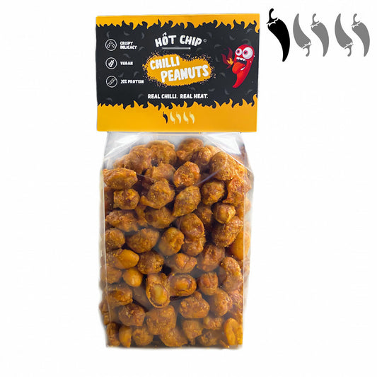 Chili Pinda's - Pittige Peanuts van Hot Chip - Vegan, Krokant, 20% Proteïne - 140g