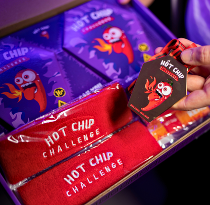 Hot Chip Duel Challenge Box Double Trouble – Extreem Pittige Challenge voor 2 Personen met Carolina Reaper