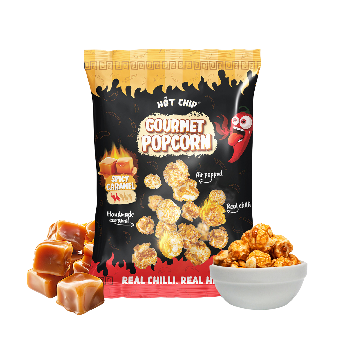 Spicy Caramel Popcorn 120 g – Zoete Karamelpopcorn met Habanero