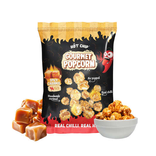 Spicy Caramel Popcorn 120 g – Zoete Karamelpopcorn met Habanero