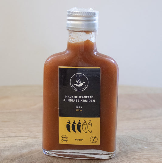 Indiase hot sauce van Saus Met Pit