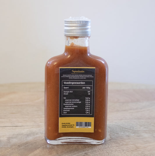 Hot Sauce met Garam Masala van Saus Met Pit
