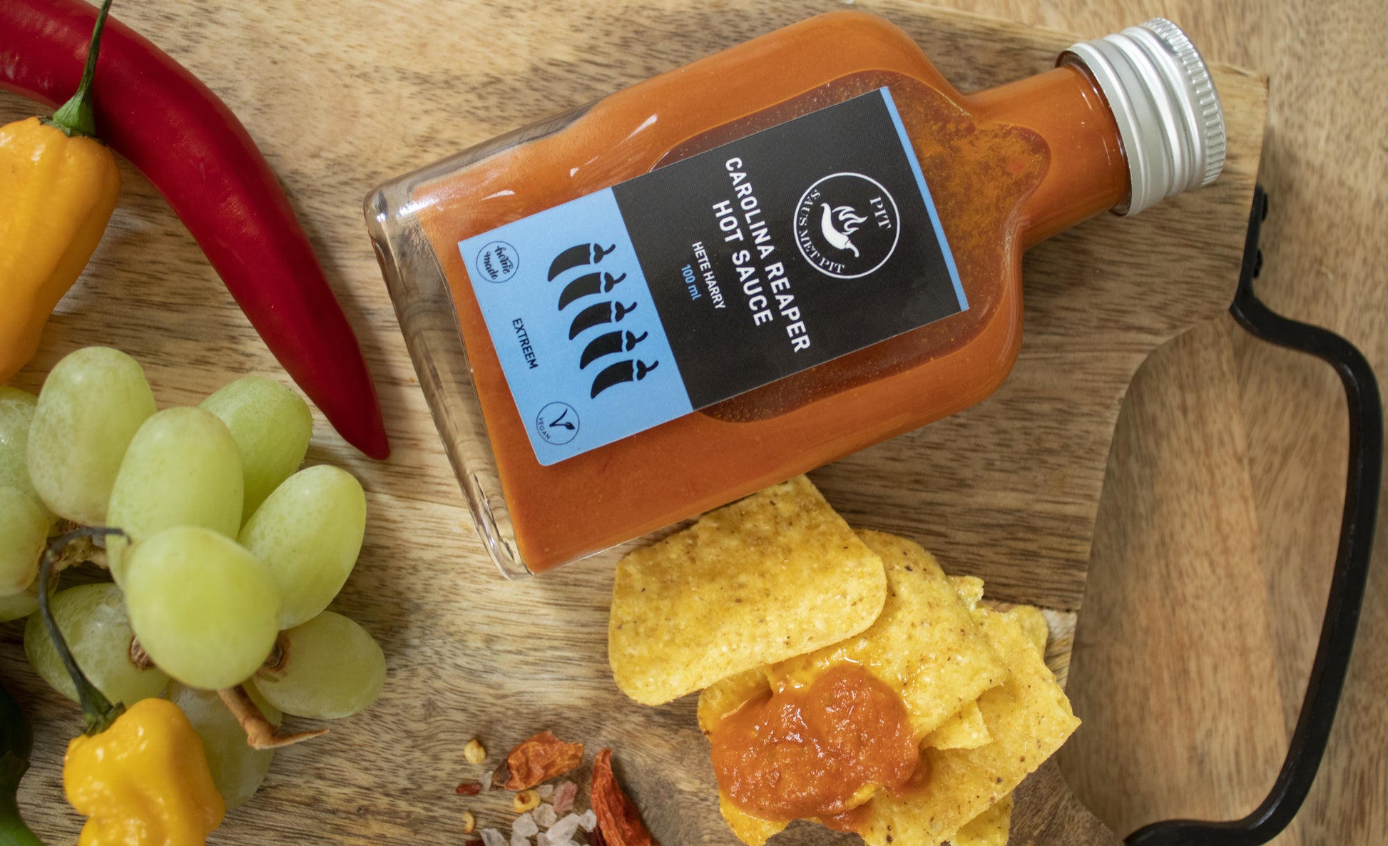 reaper hot sauce van Saus Met Pit